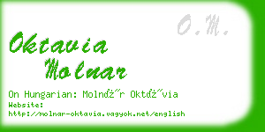 oktavia molnar business card